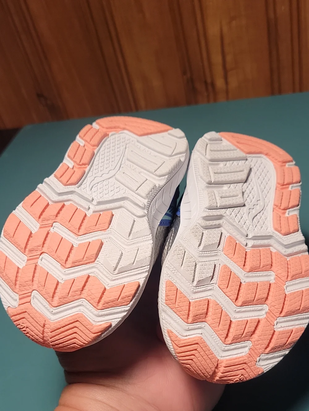 Saucony Kids Purple, Silver, and Pink Hook-and-Loop Sneakers
